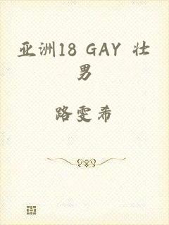 亚洲18 GAY 壮男